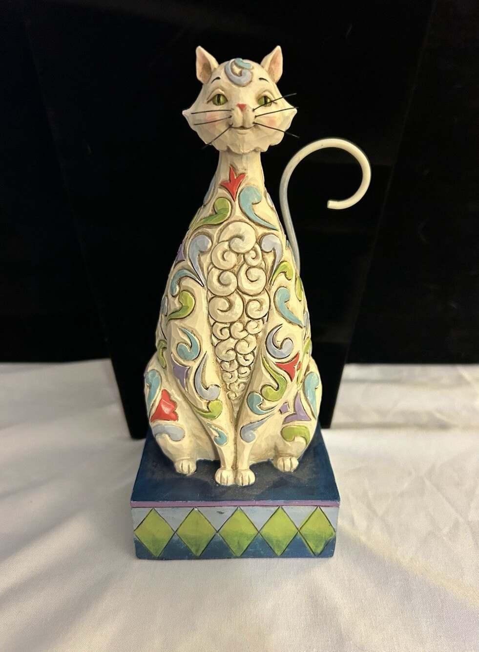 Jim Shore Heartwood Creek "Windsor" Cat Figurine 4025833 - Retired Mint In Box M